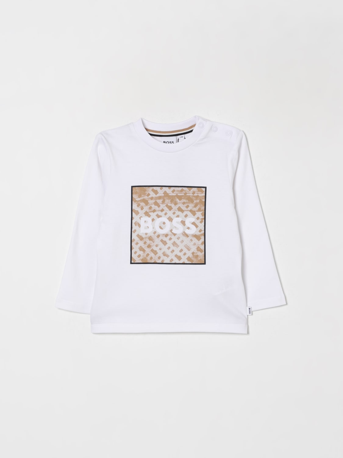 BOSS T-SHIRT: T-shirt kids Boss, White - Img 1