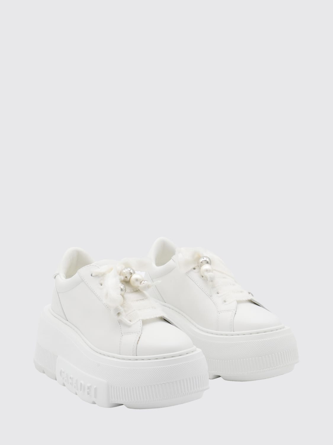 CASADEI BASKETS: Baskets femme Casadei, Blanc - Img 2