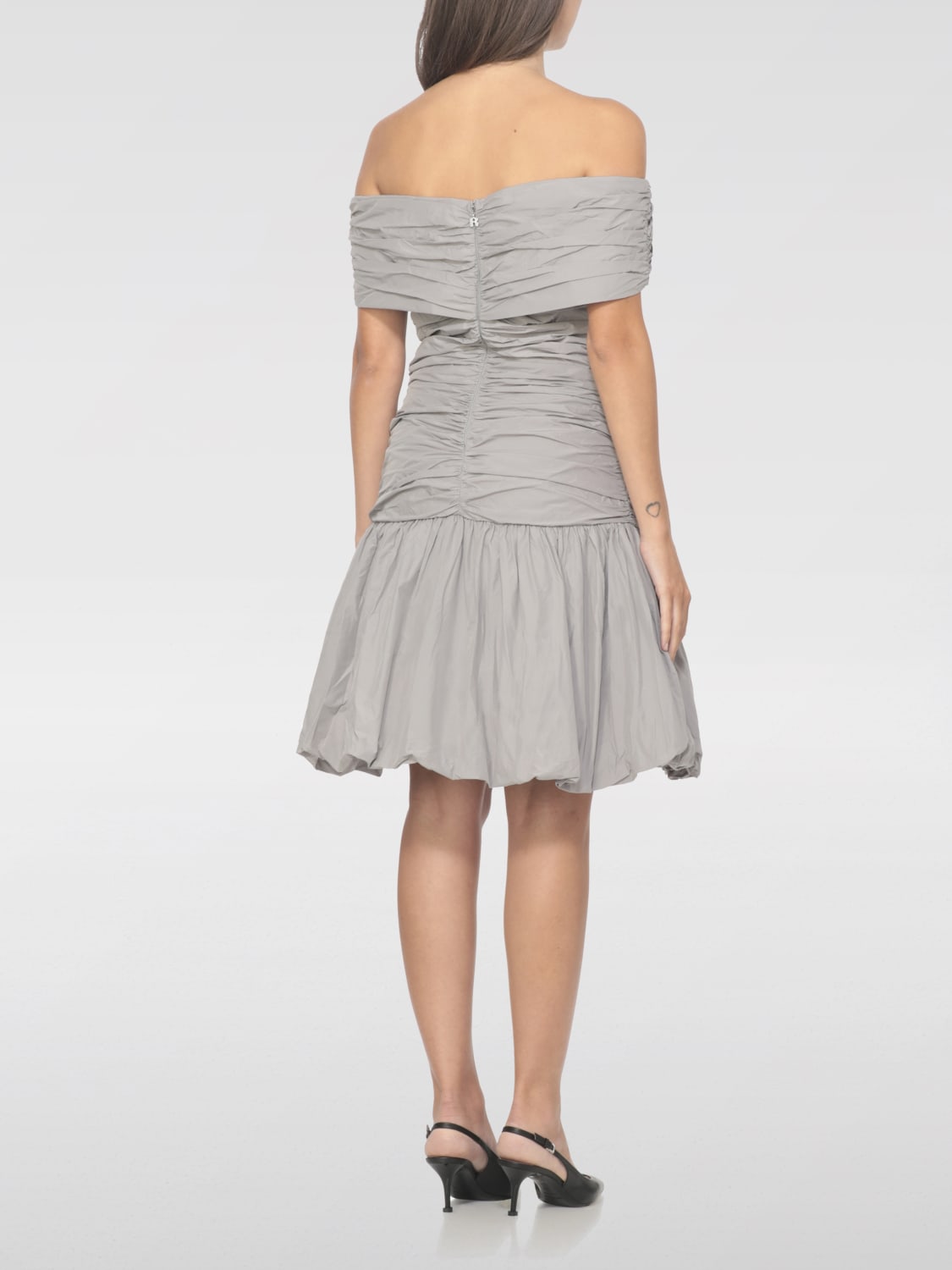 ROTATE DRESS: Dress woman Rotate, Grey - Img 2