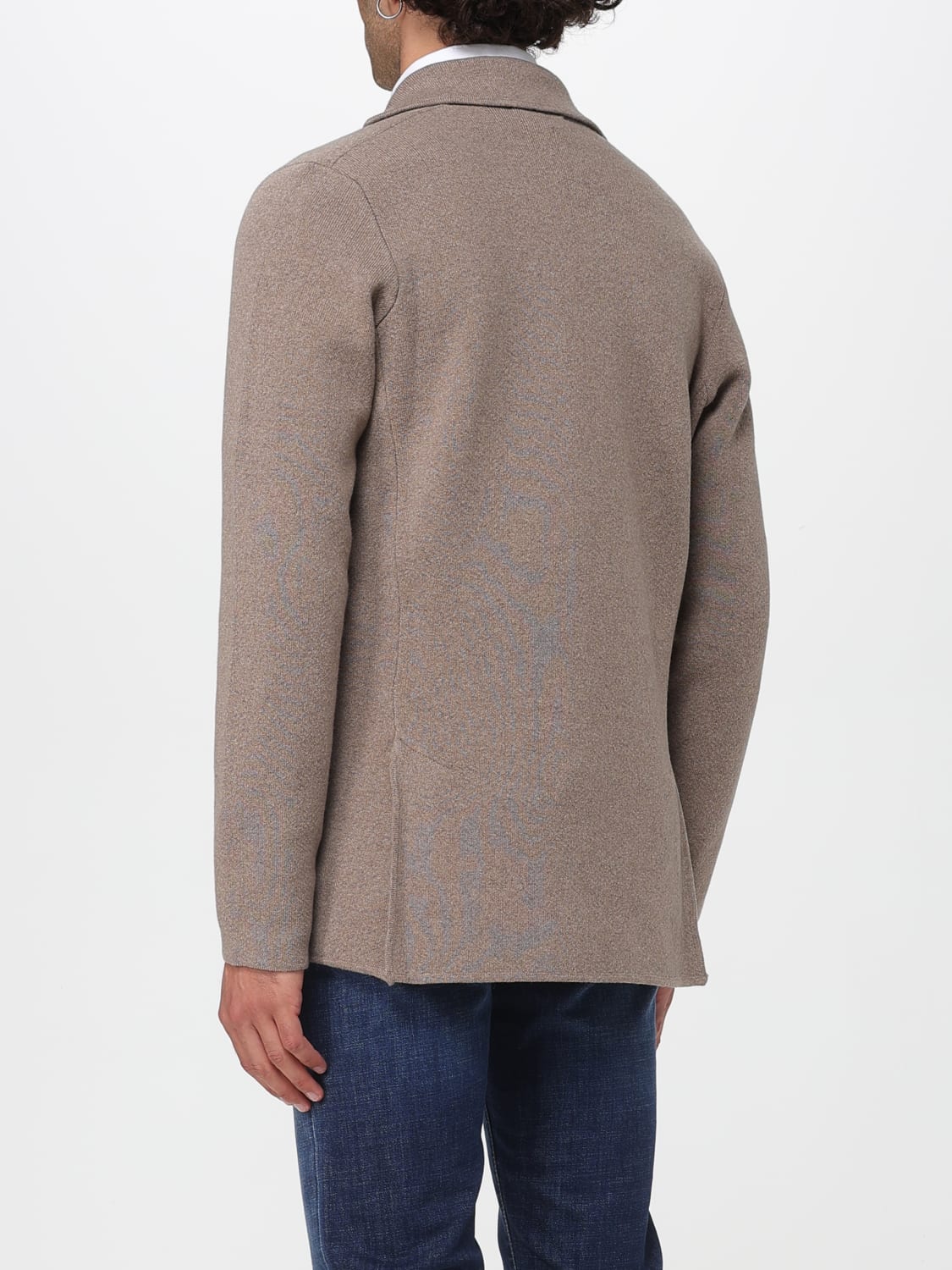 LARDINI JACKET: Sweater men Lardini, Brown - Img 2