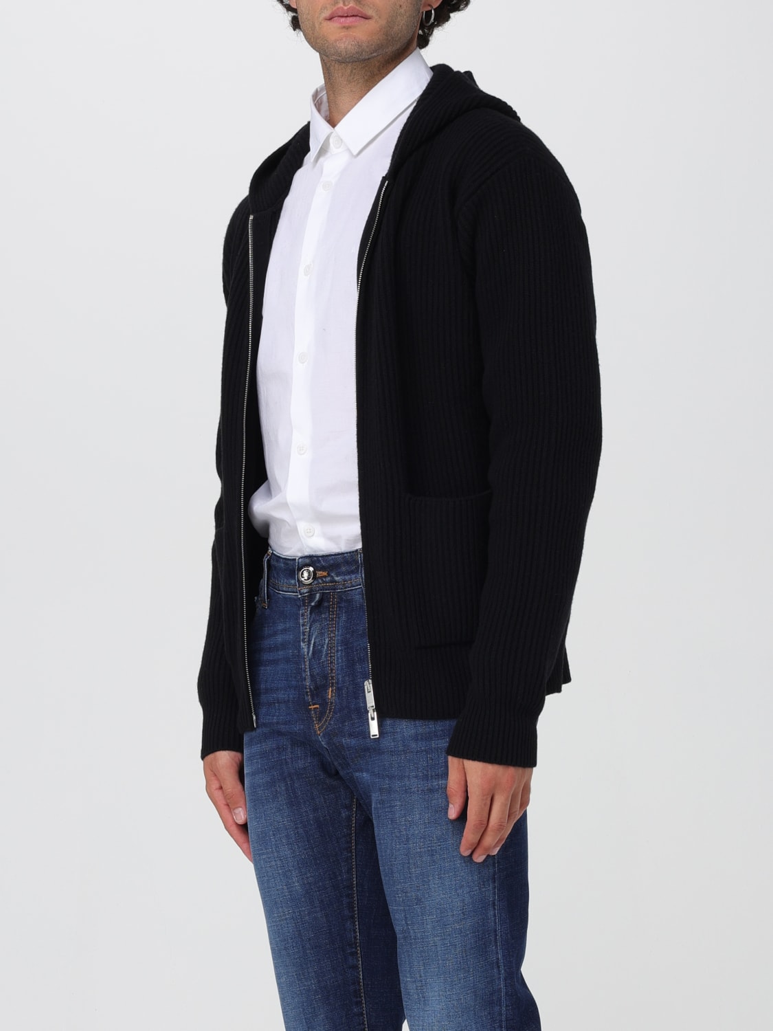 LARDINI SWEATER: Sweater men Lardini, Black - Img 3