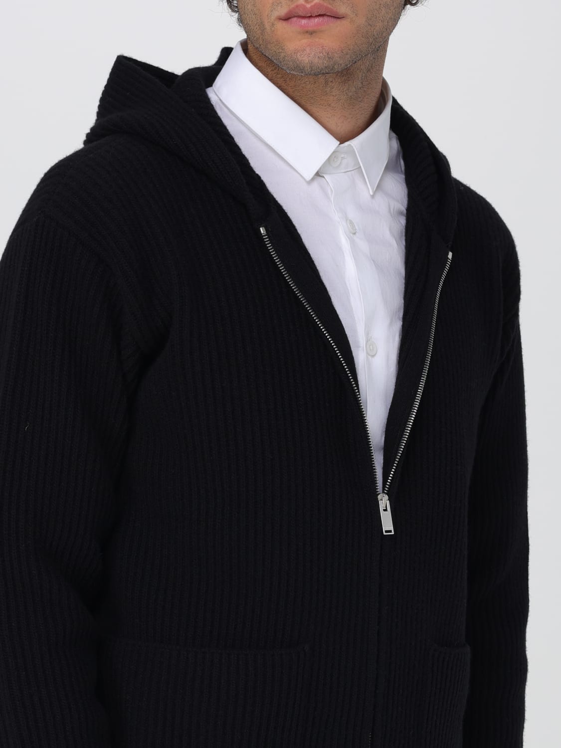 LARDINI SWEATER: Sweater men Lardini, Black - Img 4