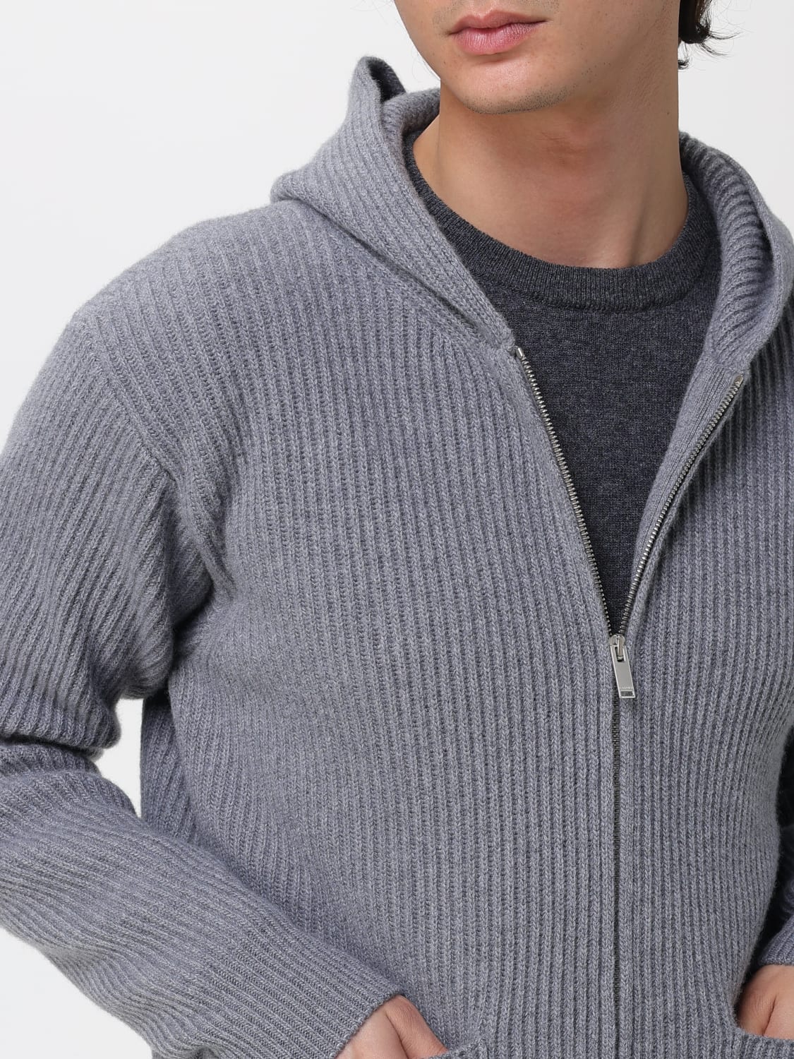 LARDINI SWEATER: Sweater men Lardini, Grey - Img 4