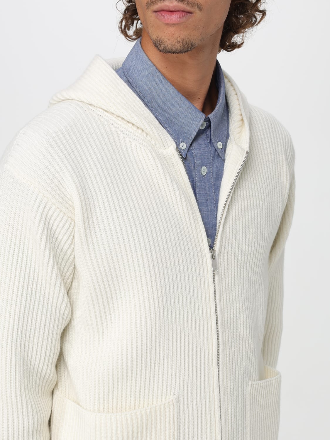 LARDINI SWEATER: Sweater men Lardini, Milk - Img 4