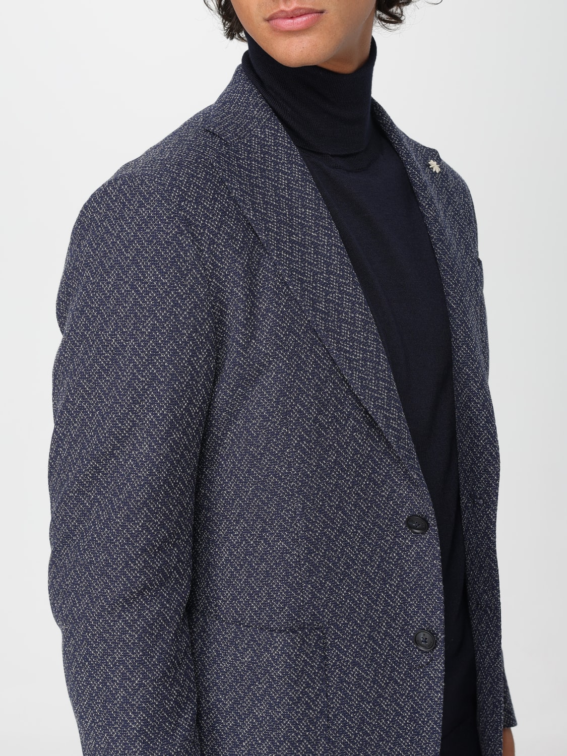 MANUEL RITZ JACKET: Blazer men Manuel Ritz, Blue - Img 4