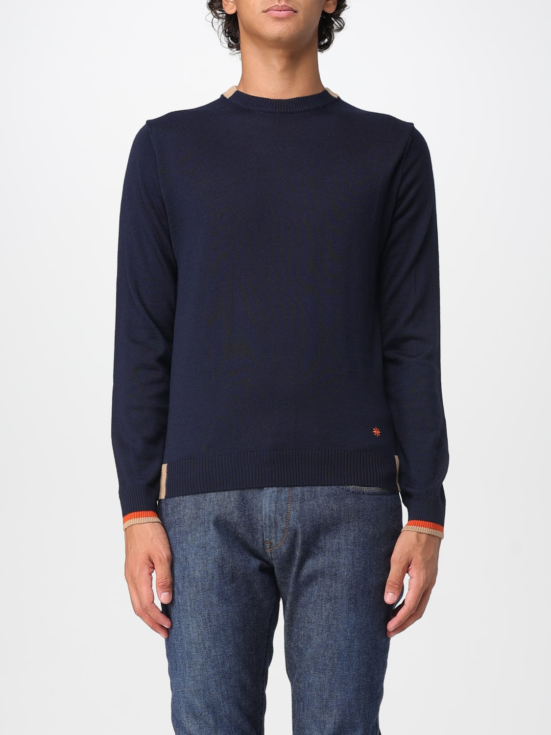 MANUEL RITZ SWEATER: Sweater men Manuel Ritz, Blue - Img 1