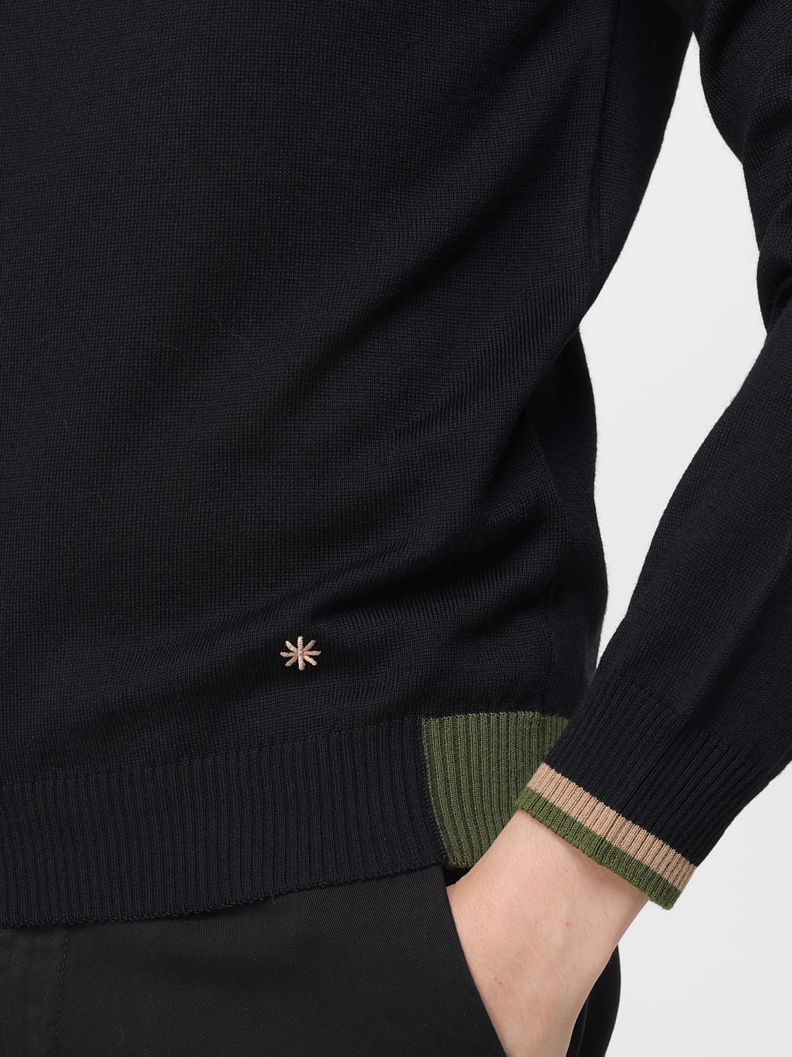 MANUEL RITZ SWEATER: Sweater men Manuel Ritz, Navy - Img 3