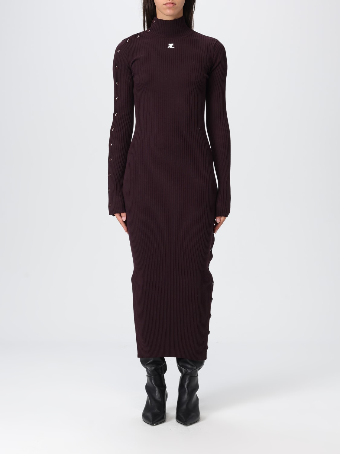 COURRÈGES DRESS: Dress woman CourrÈges, Violet - Img 1