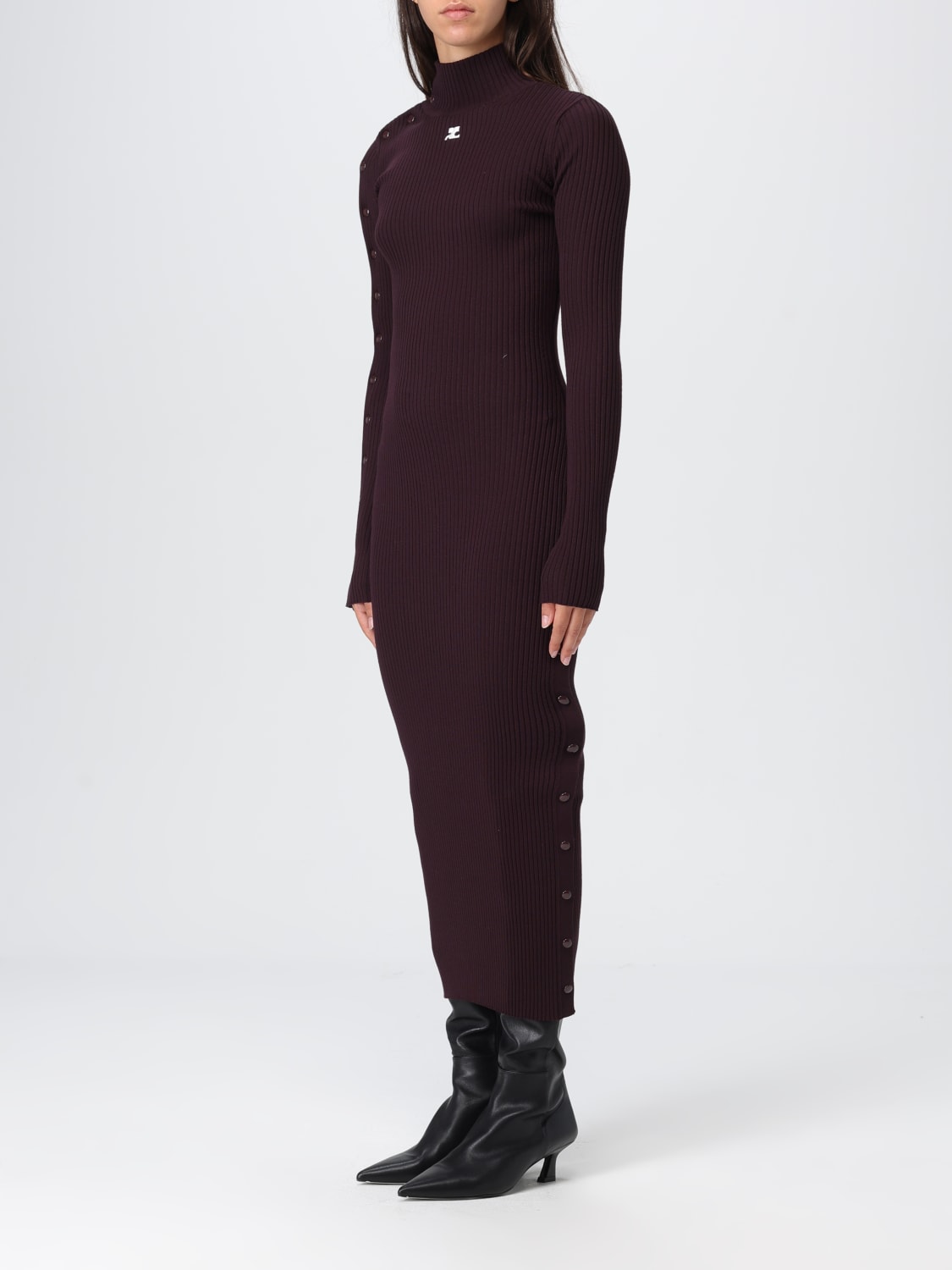 COURRÈGES DRESS: Dress woman CourrÈges, Violet - Img 3