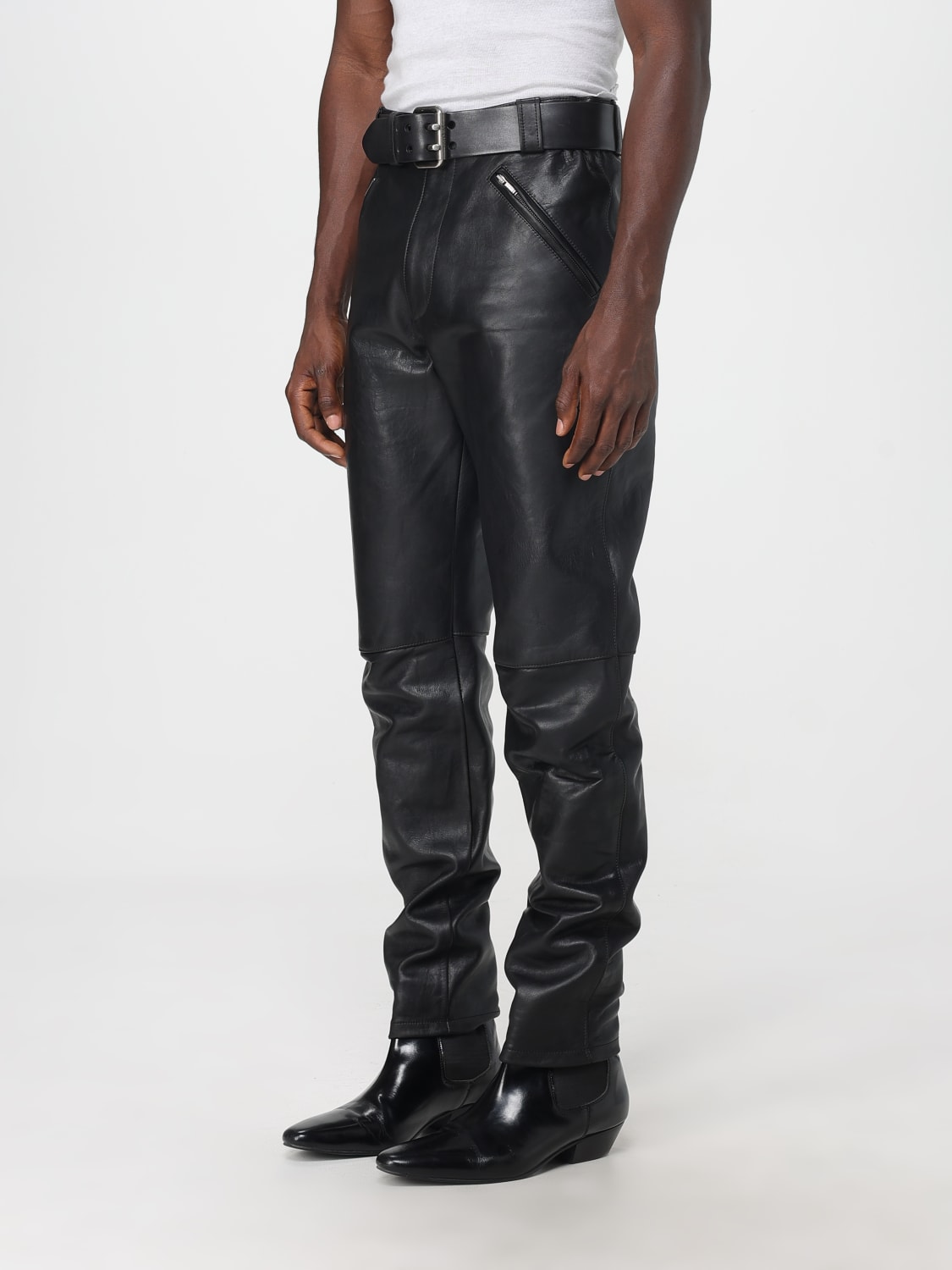 SAINT LAURENT PANTS: Pants men Saint Laurent, Black - Img 4