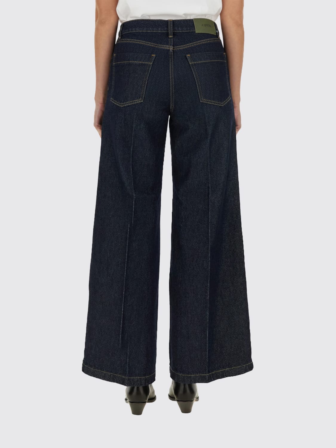 ASPESI PANTS: Pants woman Aspesi, Denim - Img 3