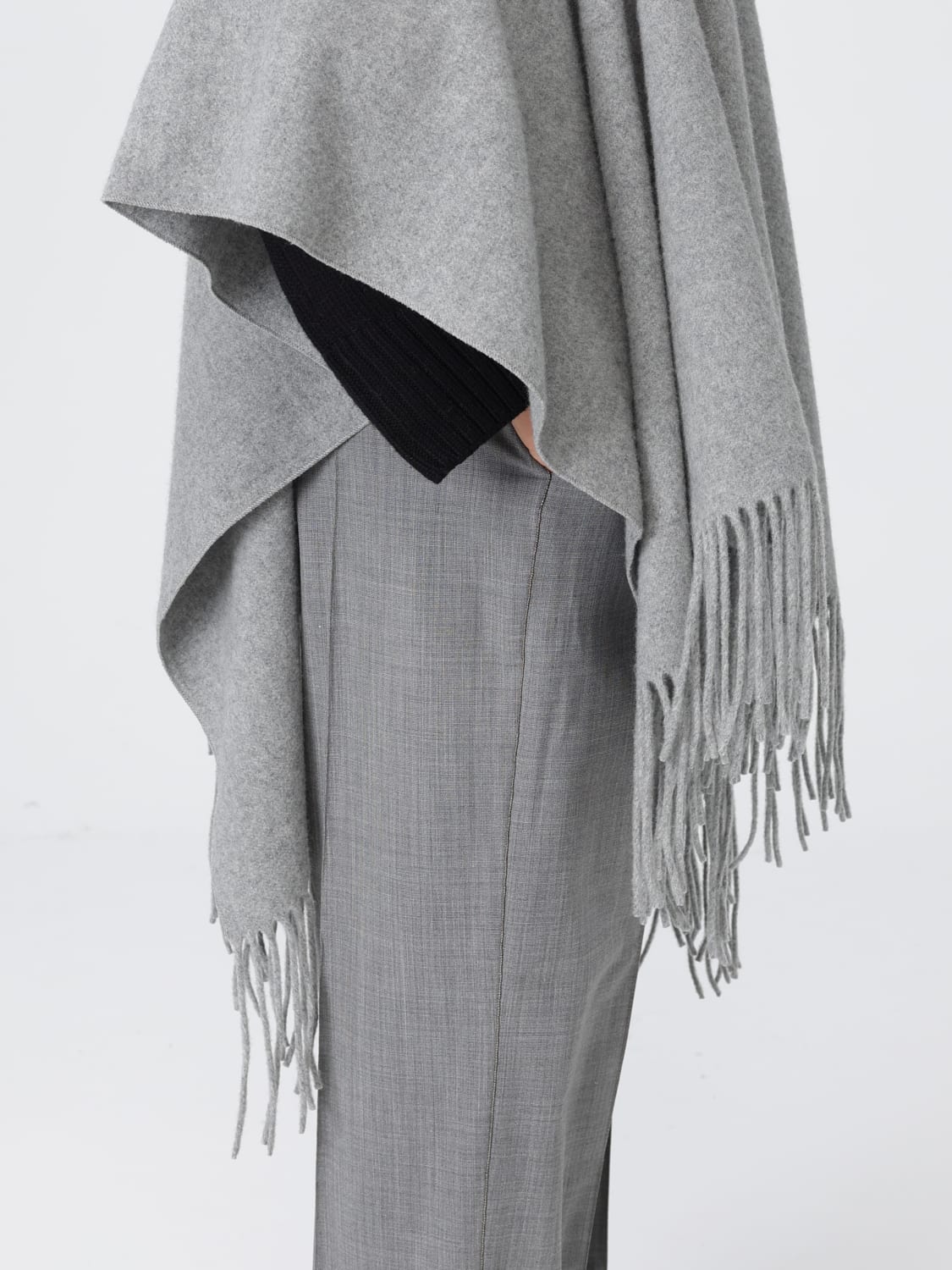 FABIANA FILIPPI ABRIGO: Capa mujer Fabiana Filippi, Gris - Img 5