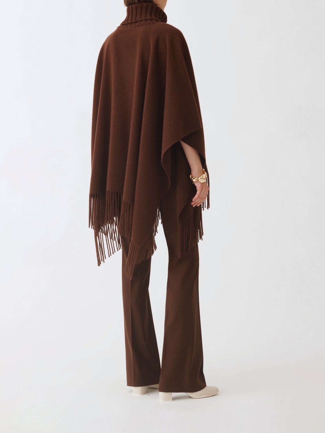 FABIANA FILIPPI COAT: Cape woman Fabiana Filippi, Ebony - Img 3