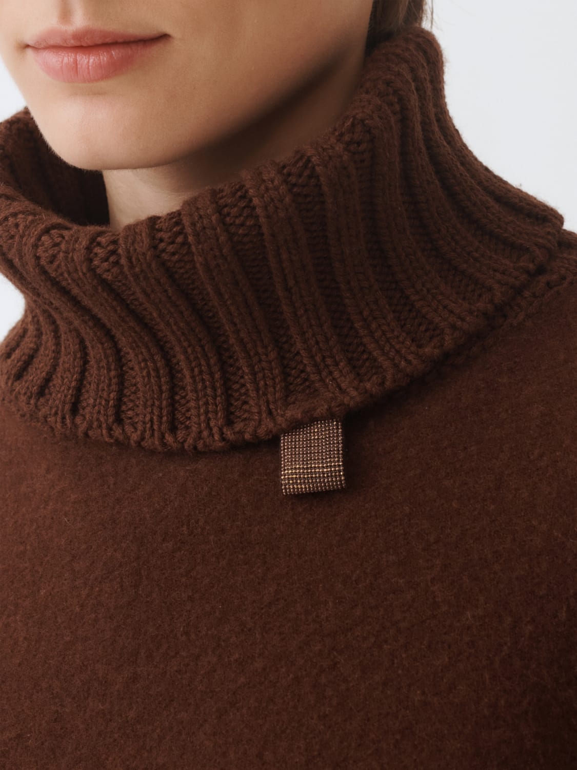 FABIANA FILIPPI COAT: Cape woman Fabiana Filippi, Ebony - Img 4