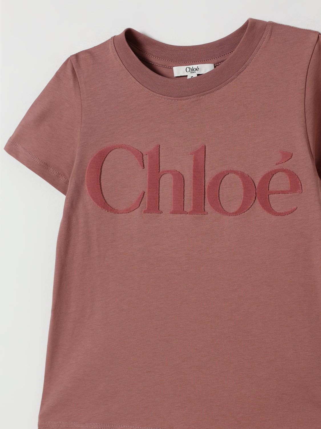 CHLOÉ T-SHIRT: T-shirt enfant ChloÉ, Marron - Img 3