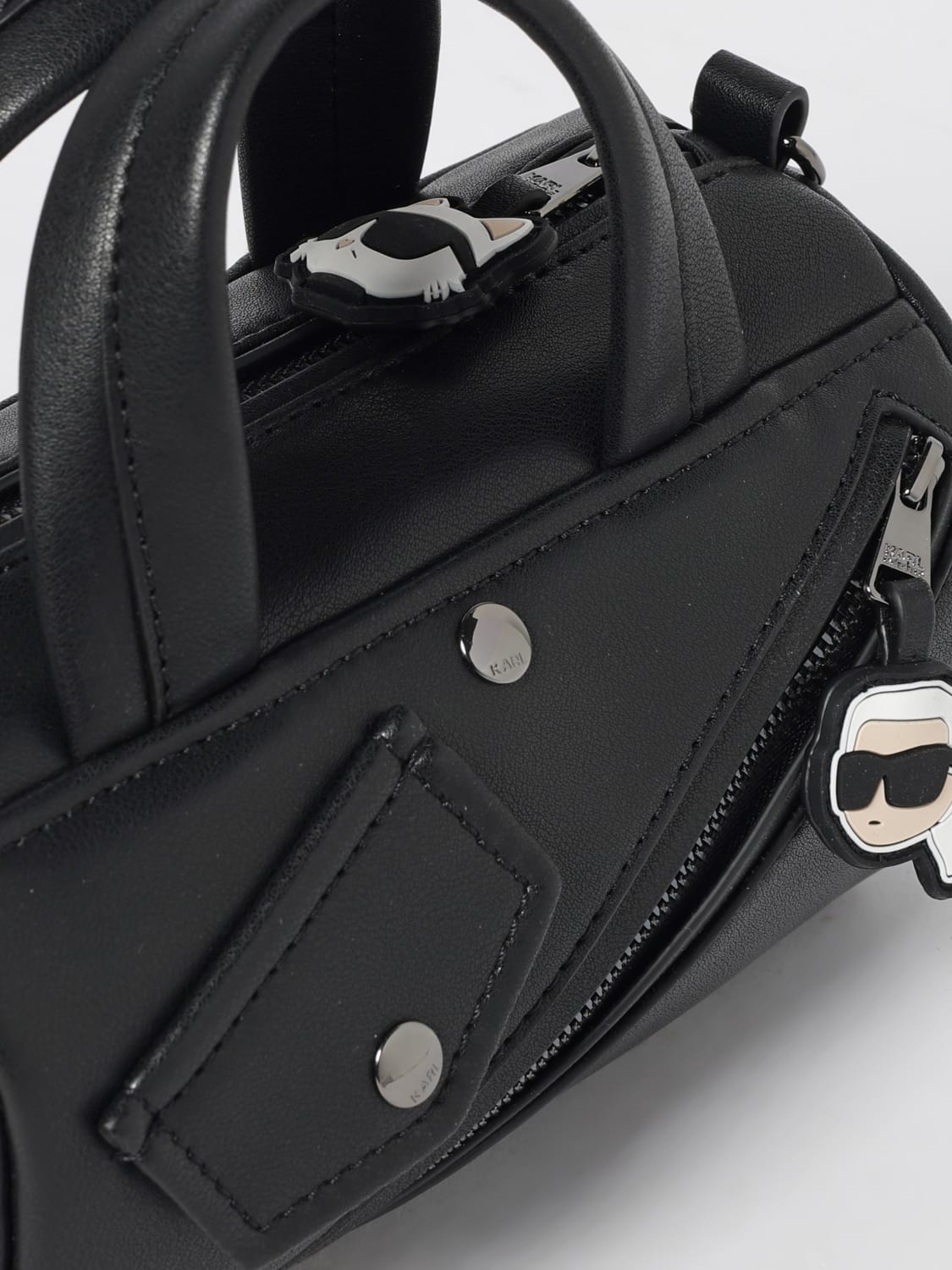 KARL LAGERFELD KIDS TASCHE: Tasche kinder Karl Lagerfeld Kids, Schwarz - Img 3