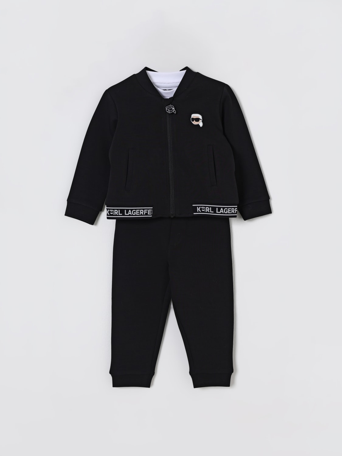 KARL LAGERFELD KIDS КОСТЮМЧИК: Комплект Детское Karl Lagerfeld Kids, Черный - Img 1