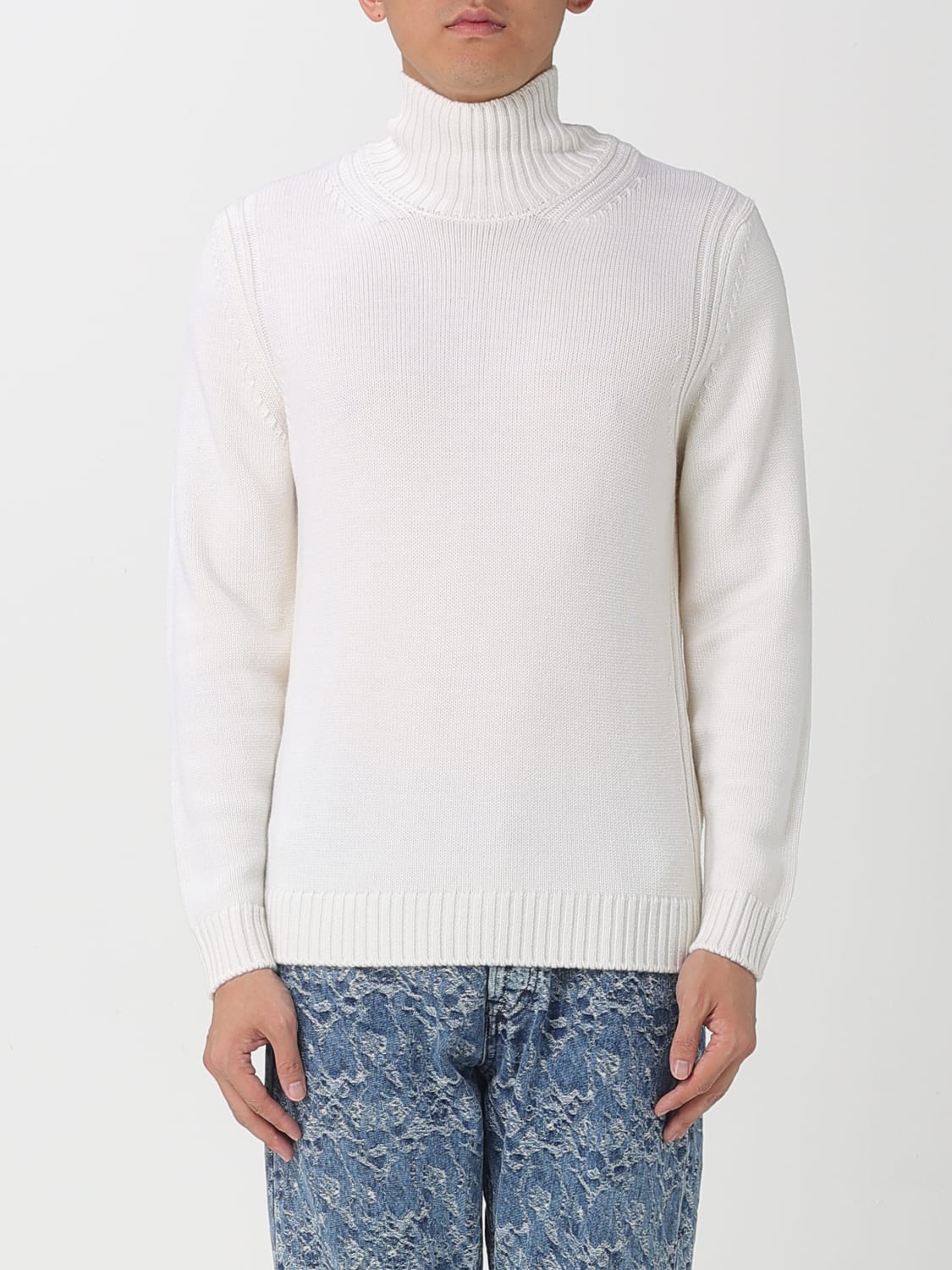 DONDUP PULLOVER: Pullover herren Dondup, Weiss 1 - Img 1