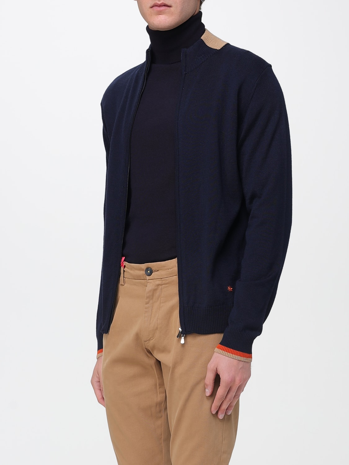 MANUEL RITZ SWEATER: Sweater men Manuel Ritz, Blue - Img 3