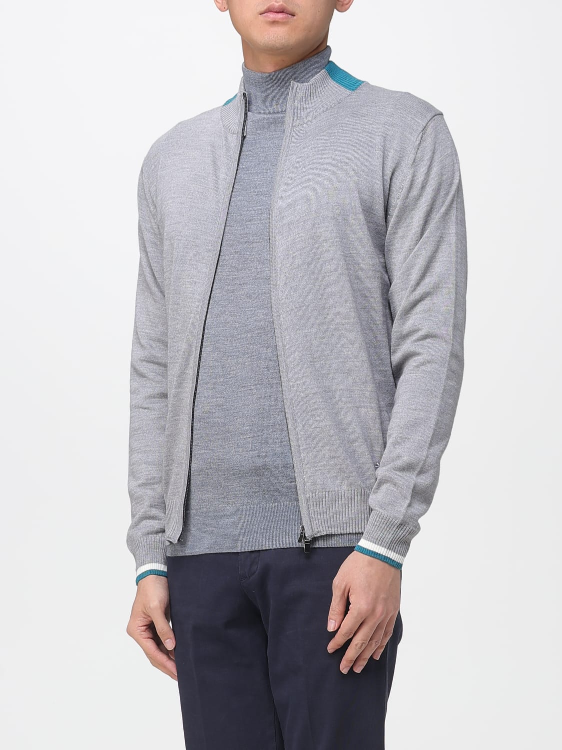 MANUEL RITZ SWEATER: Sweater men Manuel Ritz, Grey - Img 3