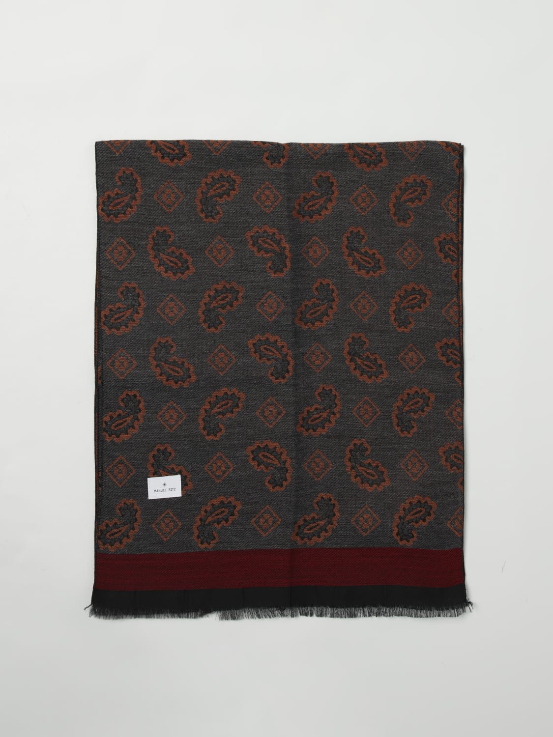 MANUEL RITZ SCARF: Scarf men Manuel Ritz, Grey - Img 1