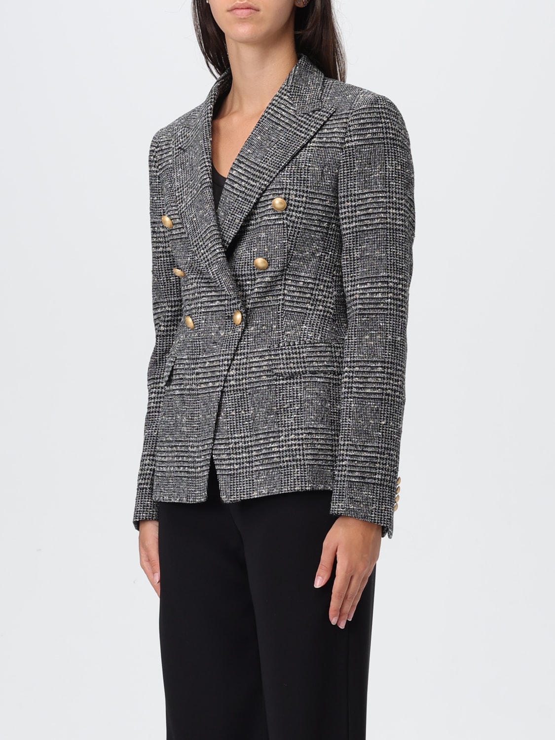 TAGLIATORE JACKET: Blazer woman Tagliatore, Black - Img 3