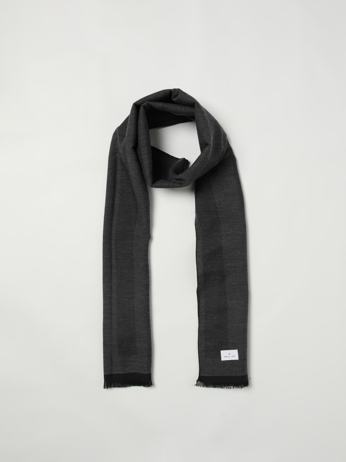 MANUEL RITZ SCARF: Scarf men Manuel Ritz, Grey - Img 2
