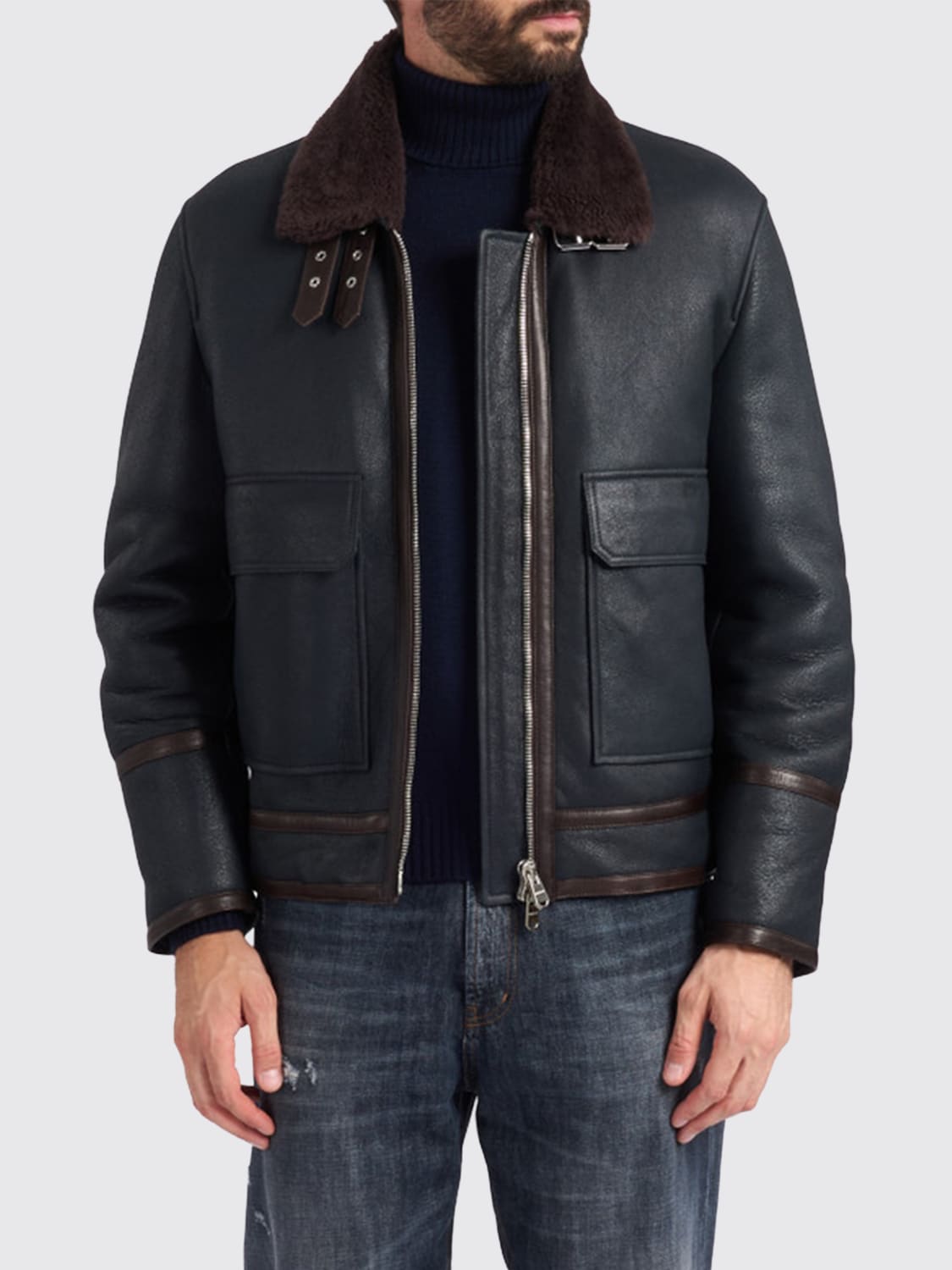 DONDUP JACKET: Coat men Dondup, Blue - Img 1