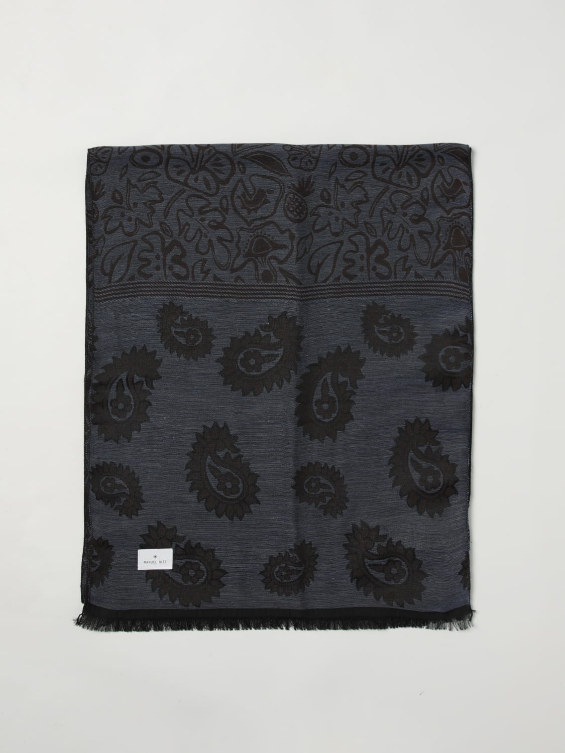 MANUEL RITZ SCARF: Scarf men Manuel Ritz, Blue - Img 1