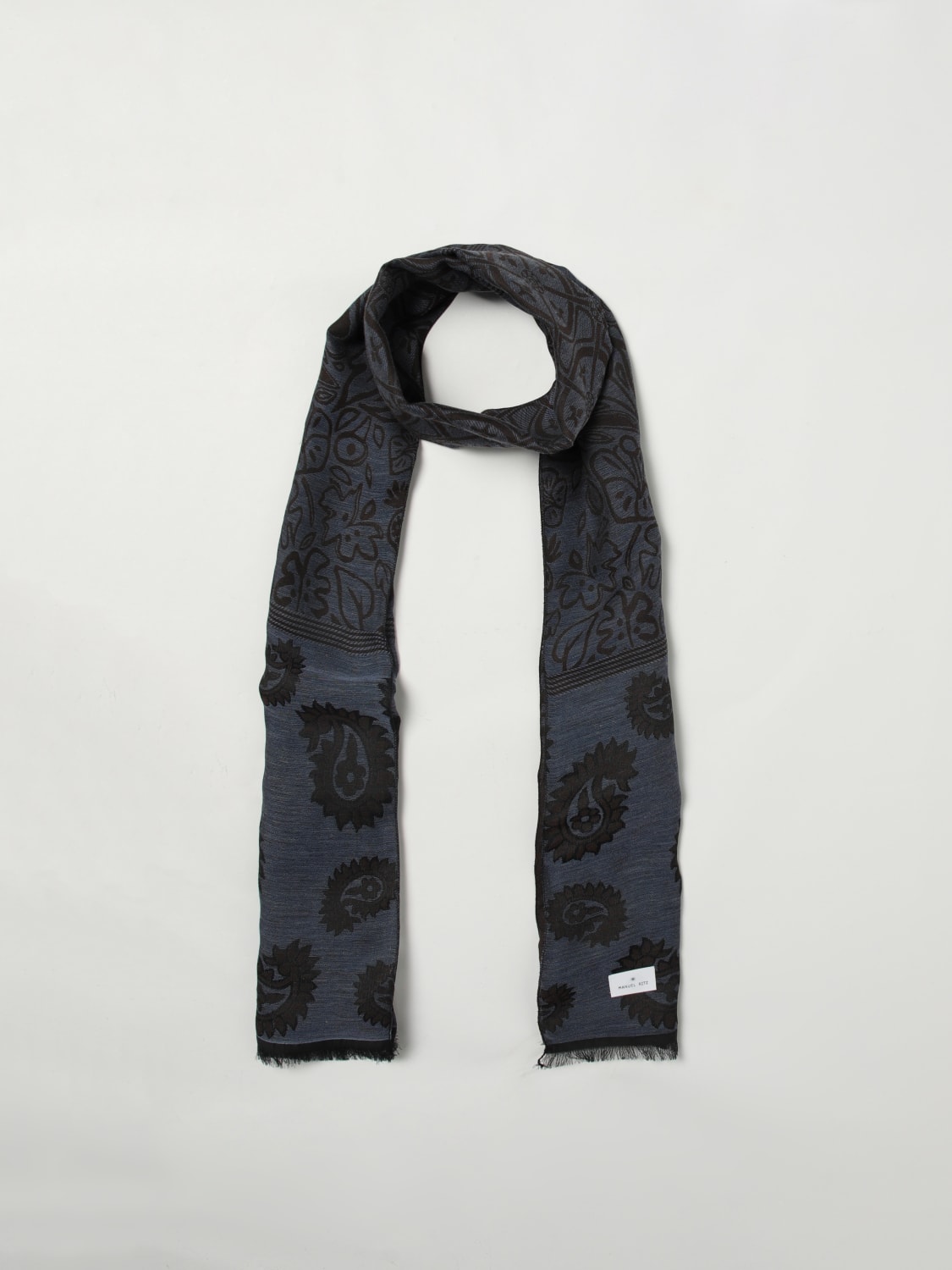 MANUEL RITZ SCARF: Scarf men Manuel Ritz, Blue - Img 2