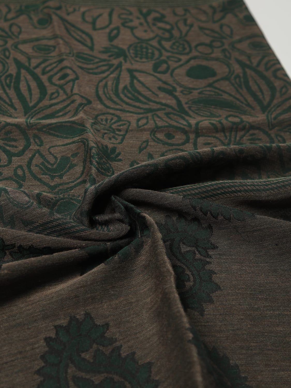 MANUEL RITZ SCIARPA: Sciarpa in misto cotone paisley Manuel Ritz, Verde - Img 3