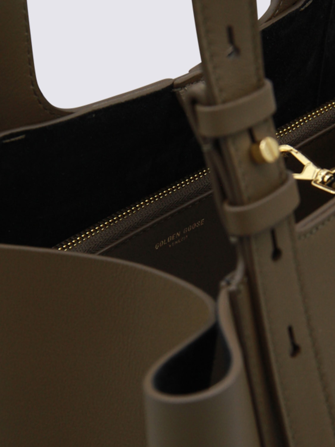 GOLDEN GOOSE SCHULTERTASCHE: Handtasche damen Golden Goose, Kaki - Img 4