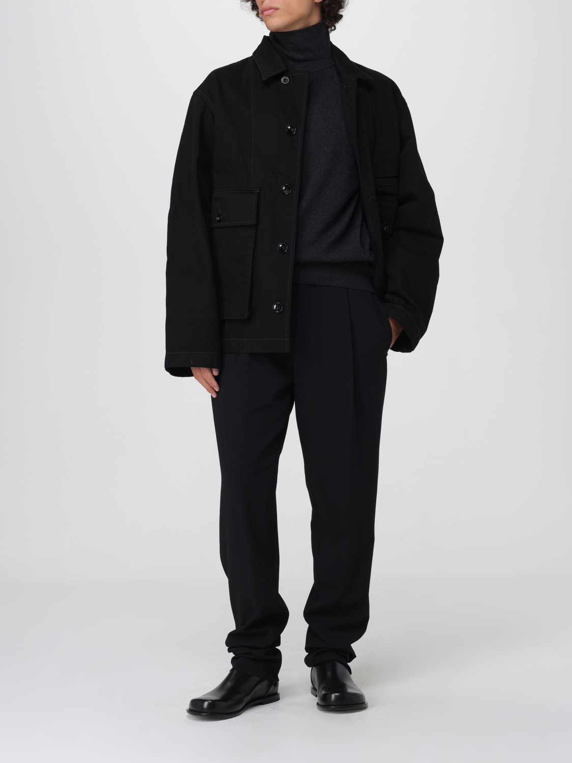 LEMAIRE 재킷: 재킷 남성 Lemaire, 블랙 - Img 2