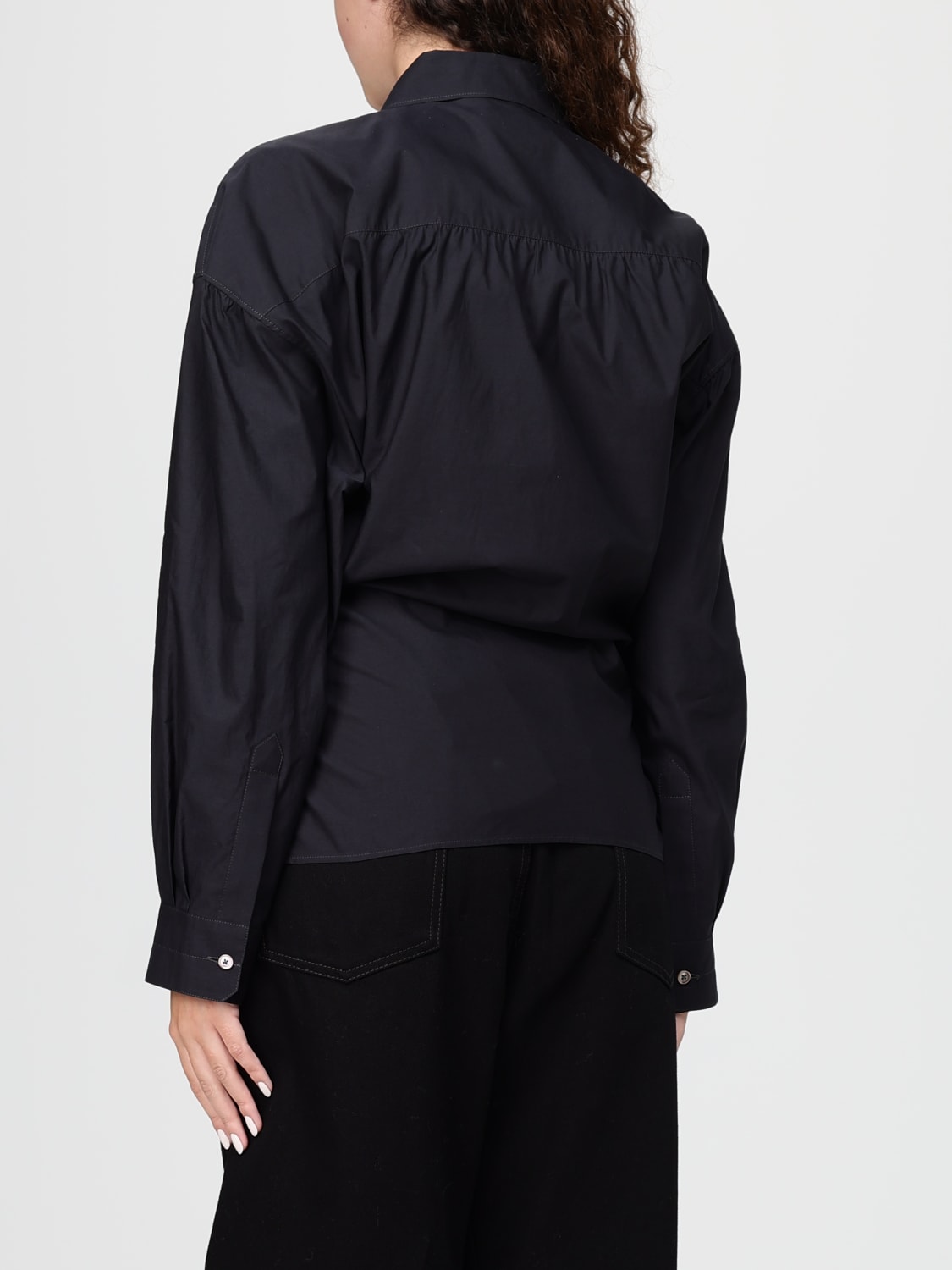 LEMAIRE HEMDBLUSE: Hemdbluse damen Lemaire, Blau - Img 3