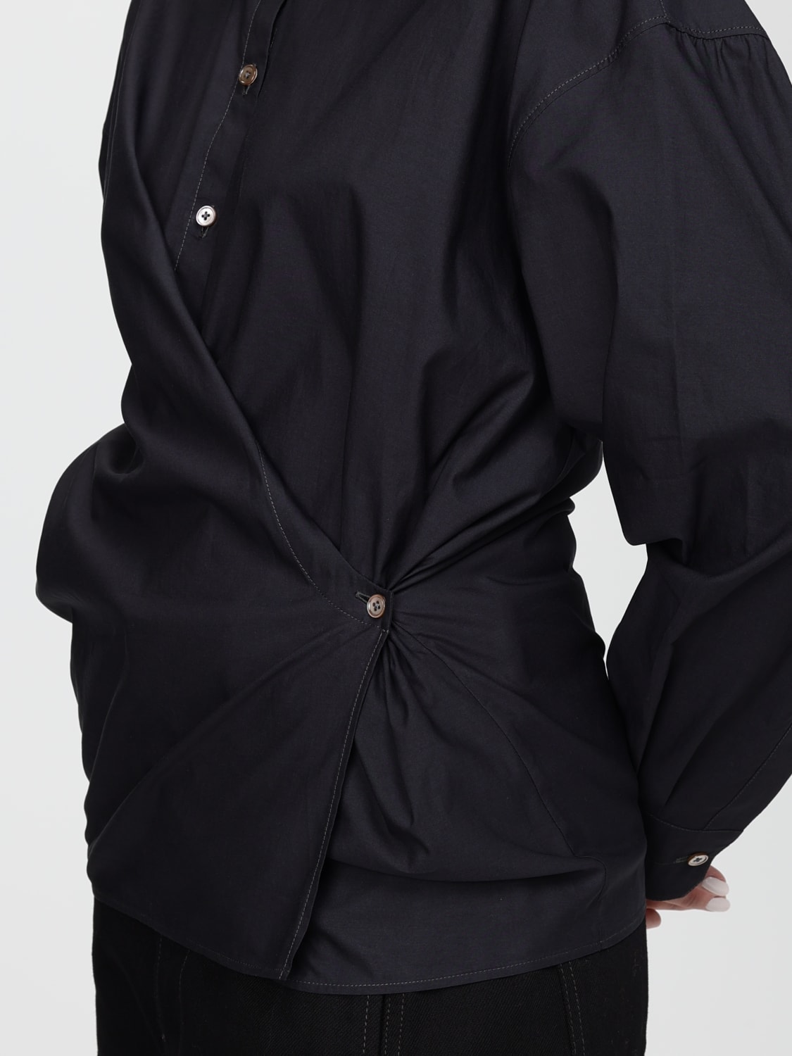 LEMAIRE HEMDBLUSE: Hemdbluse damen Lemaire, Blau - Img 5