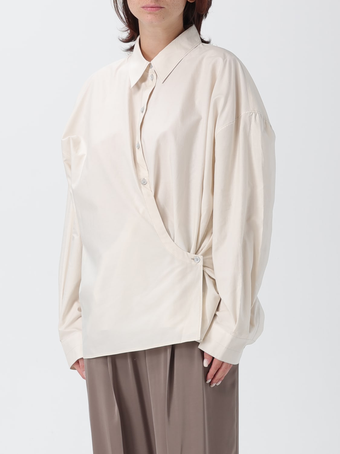 LEMAIRE РУБАШКА: Рубашка Женское Lemaire, Кремовый - Img 4