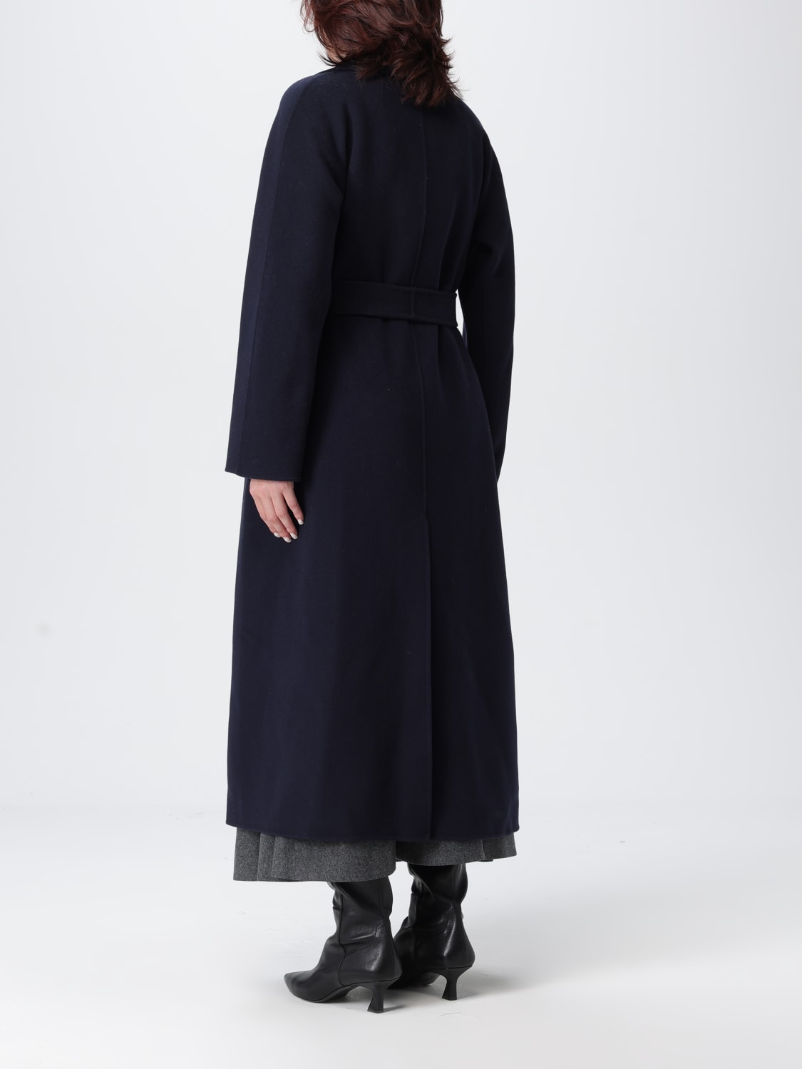 'S MAX MARA COAT: Coat woman 's Max Mara, Navy - Img 3