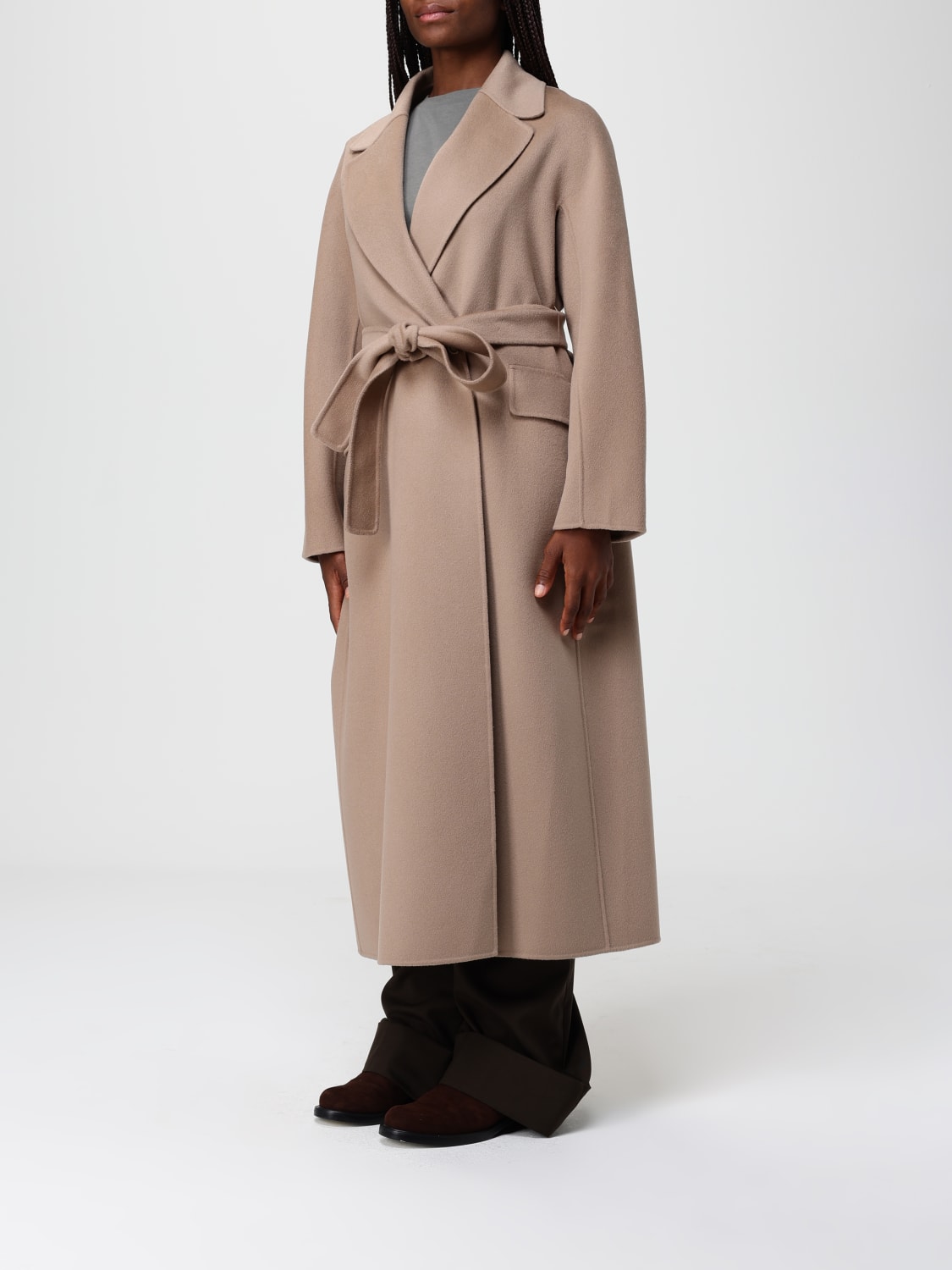 'S MAX MARA COAT: Coat woman 's Max Mara, Sand - Img 4