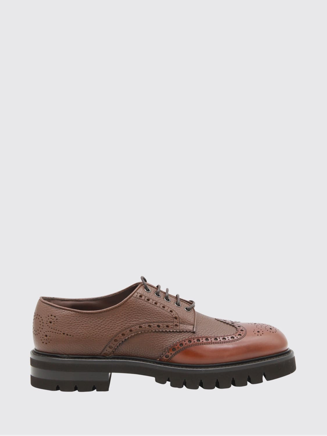 FERRAGAMO BROGUE SHOES: Shoes men Ferragamo, Brown - Img 1