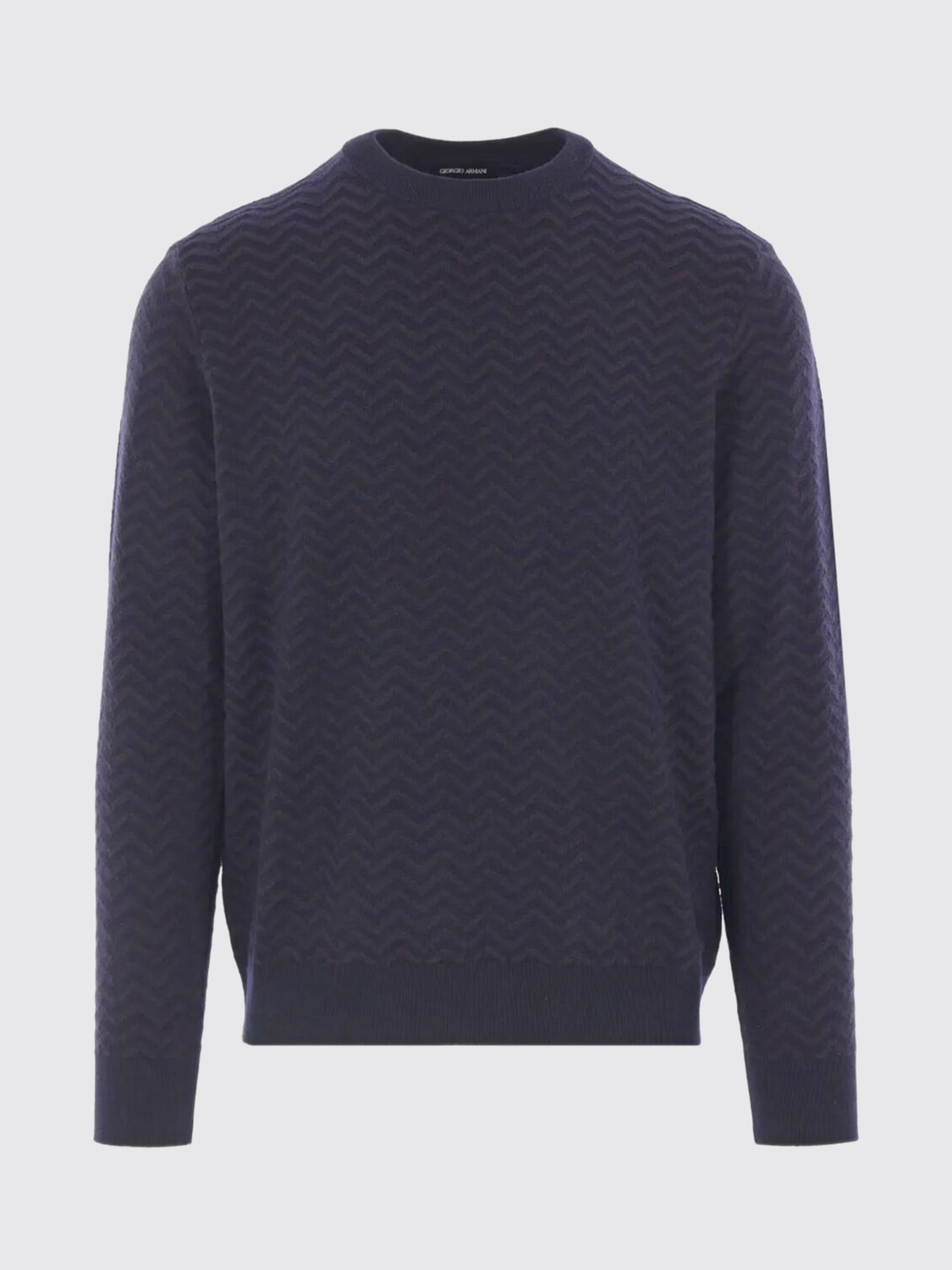 GIORGIO ARMANI SWEATER: Sweatshirt men Giorgio Armani, Blue - Img 1