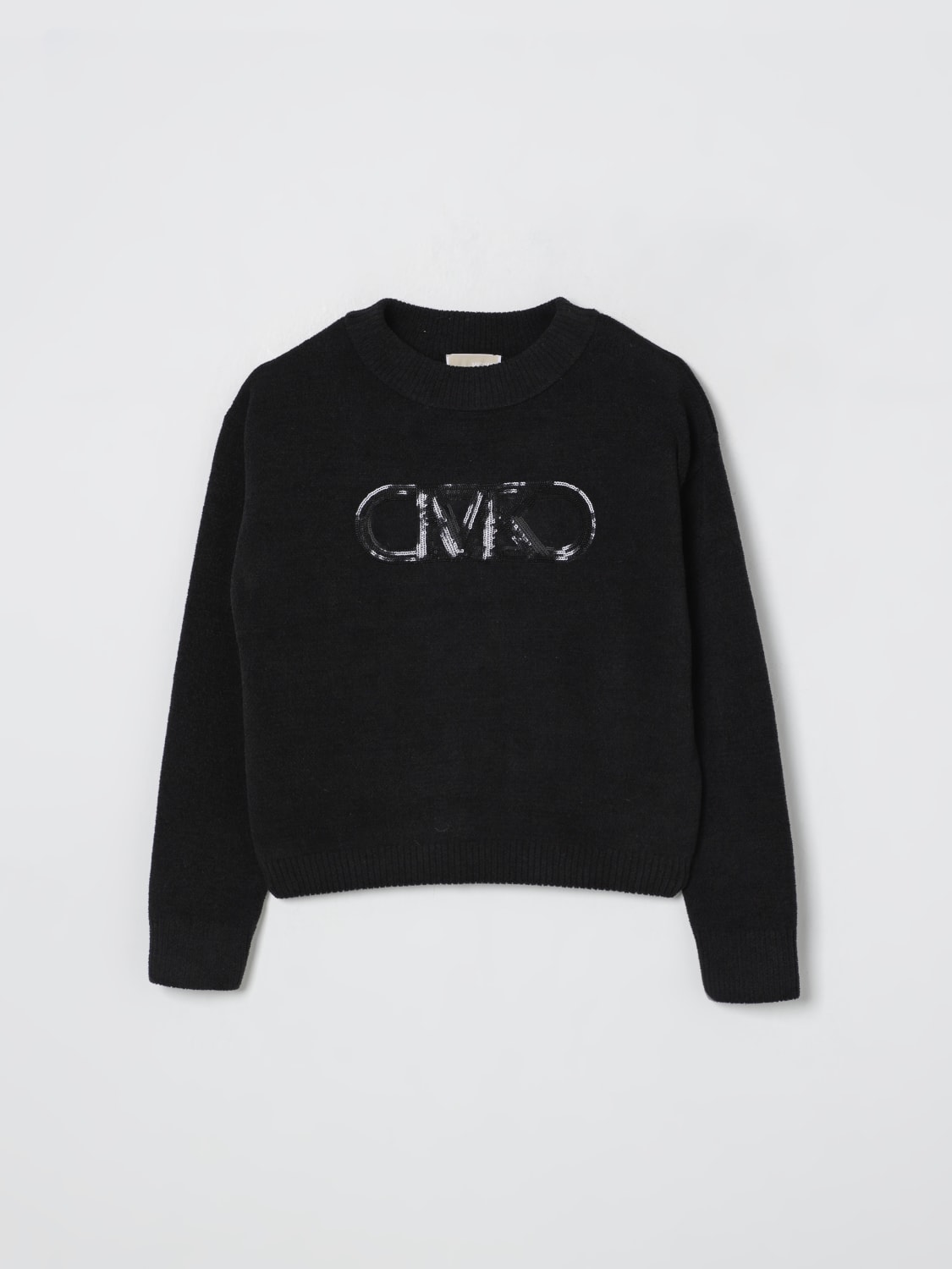 MICHAEL KORS SWEATER: Sweater kids Michael Kors, Black - Img 1