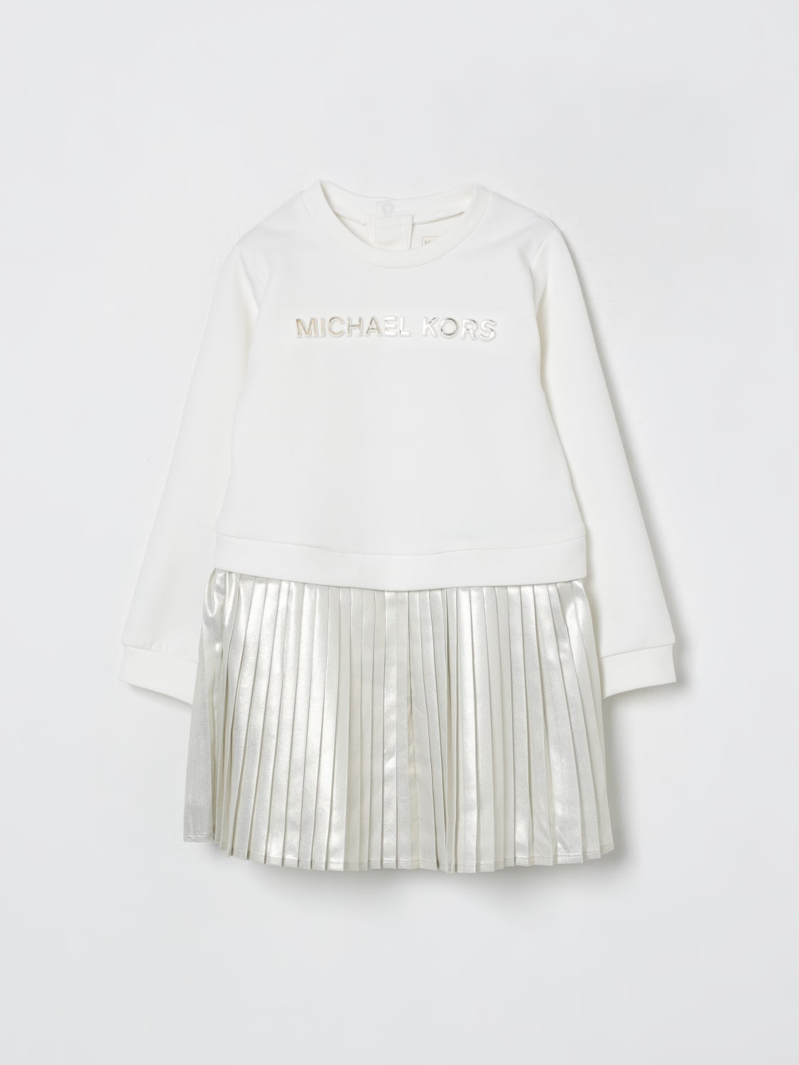 MICHAEL KORS DRESS: Dress kids Michael Kors, Ecru - Img 1
