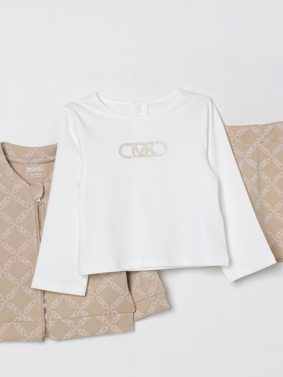 MICHAEL KORS JUMPSUIT: Romper kids Michael Kors, Beige - Img 3