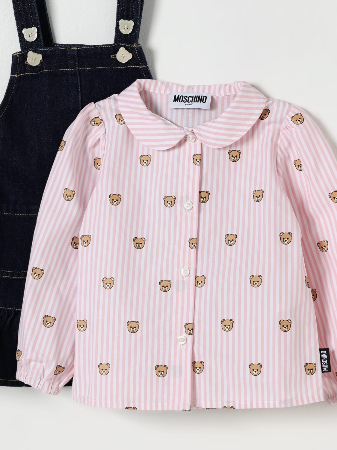 MOSCHINO JUMPSUIT: Romper kids Moschino, Blue - Img 3