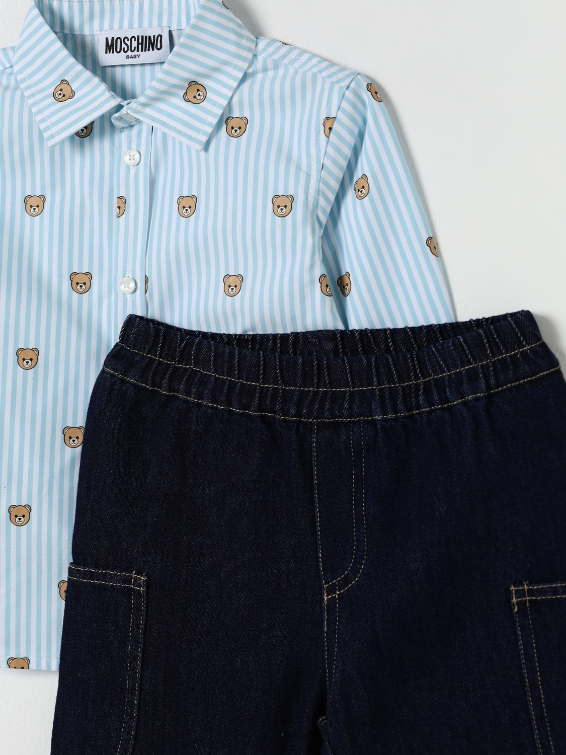 MOSCHINO JUMPSUIT: Tracksuits kids Moschino, Blue - Img 3