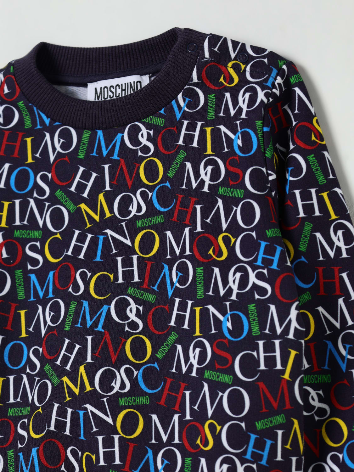 MOSCHINO SWEATER: Sweater kids Moschino, Navy - Img 3