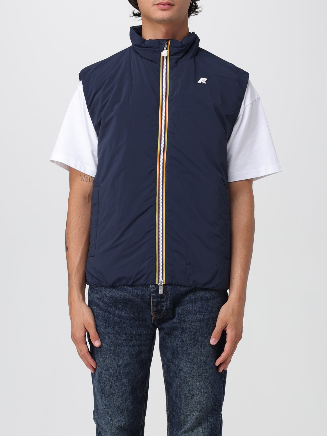 K-WAY SUIT VEST: Jacket men K-way, Blue - Img 1