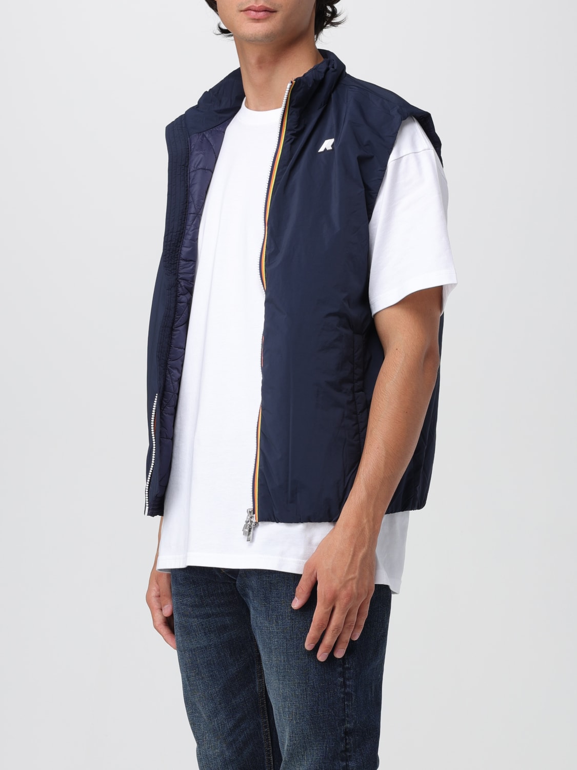 K-WAY SUIT VEST: Jacket men K-way, Blue - Img 3