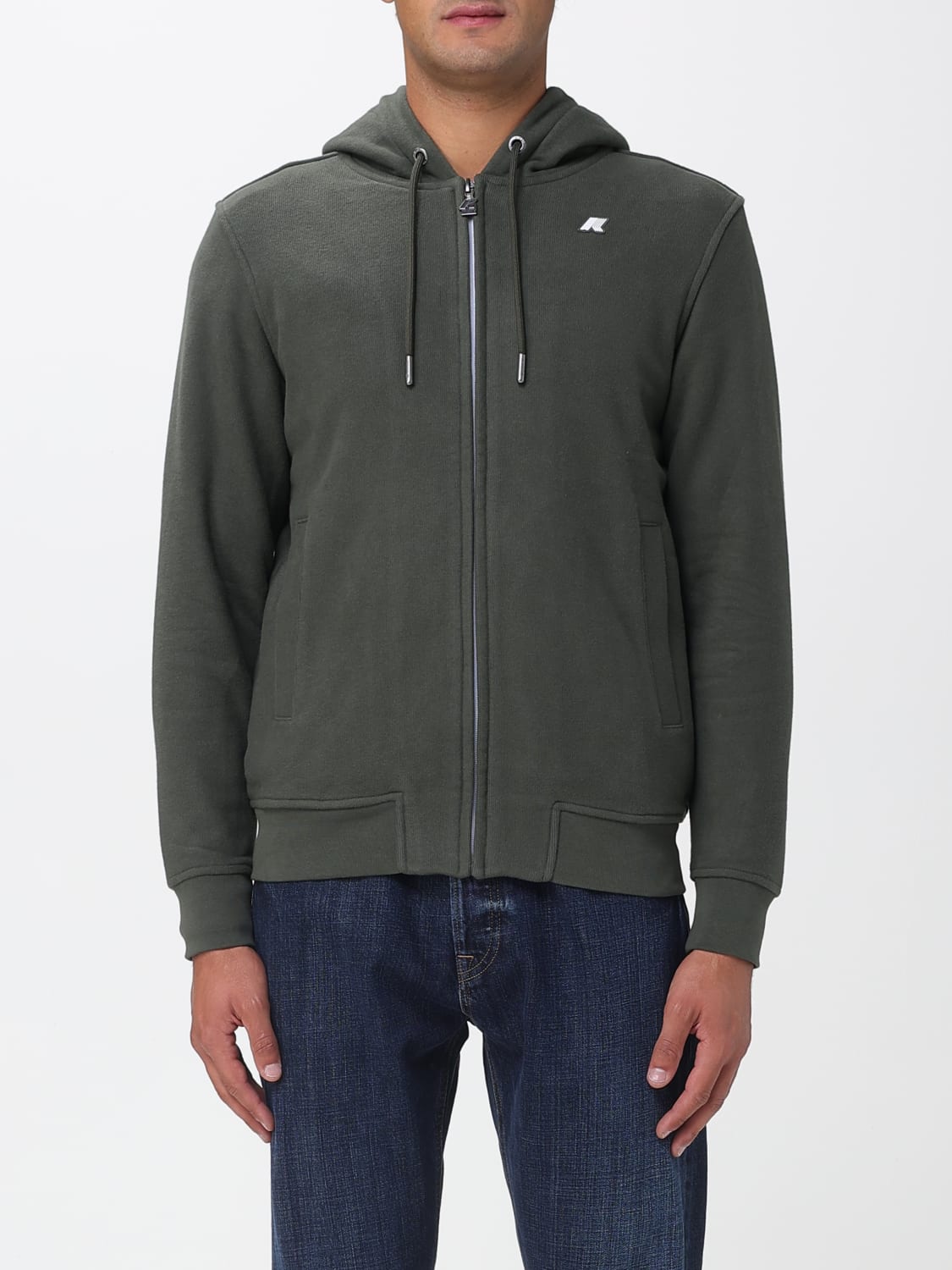 K-WAY SWEATSHIRT: Sweatshirt homme K-way, Vert Militaire - Img 1