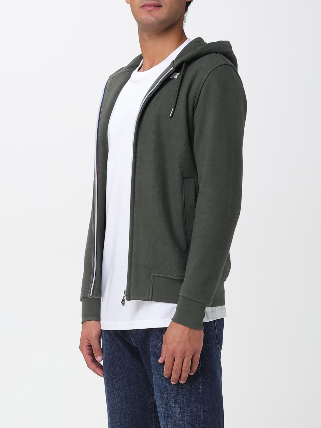 K-WAY SWEATSHIRT: Sweatshirt homme K-way, Vert Militaire - Img 3